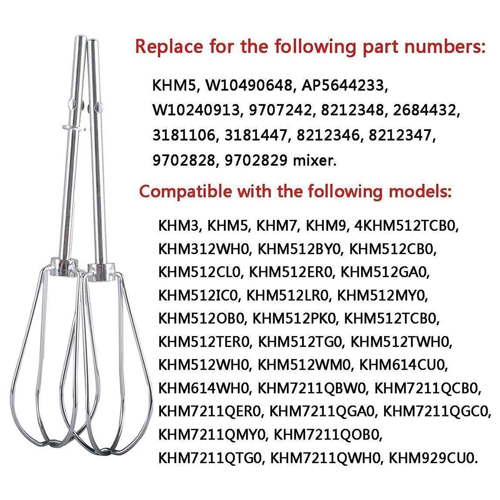 A56P-W10490648 & KHMPW Beaters - Kitchenaid Mixer Hand Mixer review and price