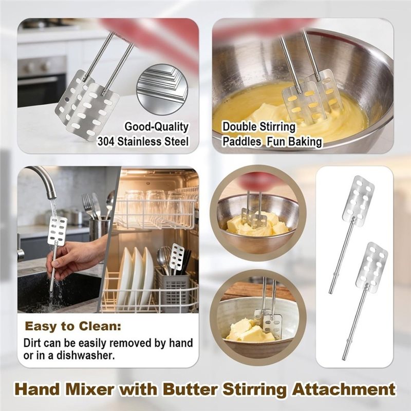 A83G-2Pcs Hand Mixer Butter Ch - Kitchenaid Mixer Hand Mixer review and price