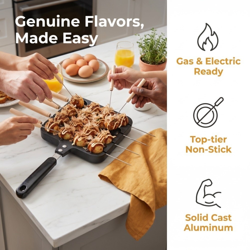 Cast Aluminum Takoyaki Grill P - Takoyaki Grill Plate review and price