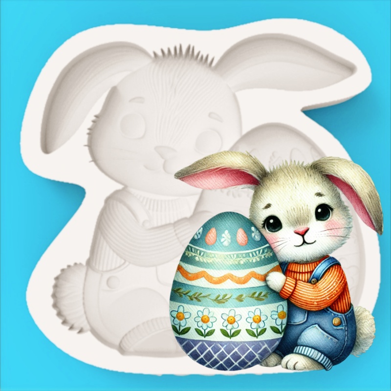 Easter Egg-Holding Bunny Silic - Bunny Cake Mold review and price